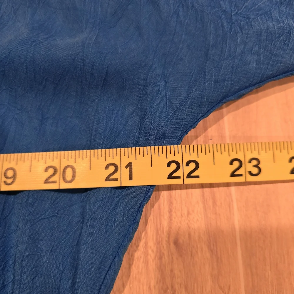 Johnny Was Vanessa Georgette Embroidered Flowy Tunic Top Blue Women's Sz Medium. - Picture 10 of 12